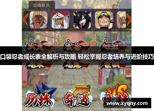 口袋忍者成长表全解析与攻略 轻松掌握忍者培养与进阶技巧